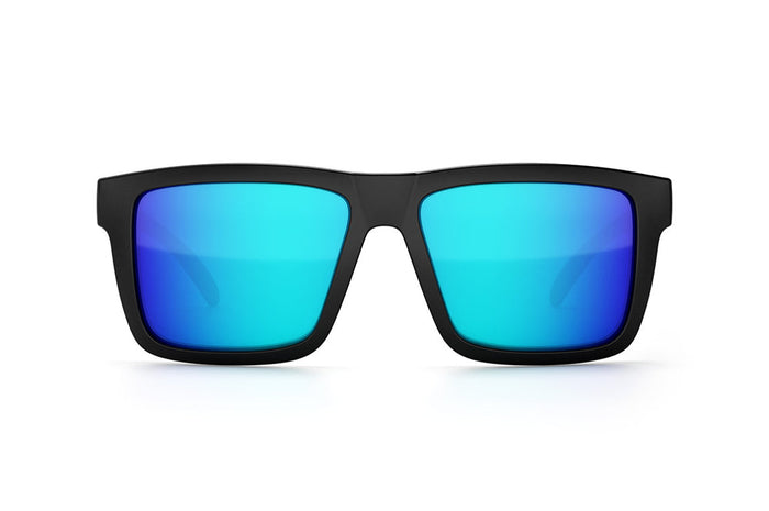Front view of the Heat Wave XL Vise Z87 USA stars and stripes polarized sunglasses