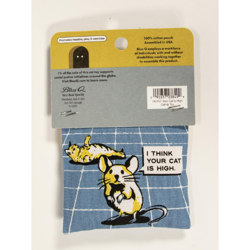 Your Cat is High Catnip Toy – a catnip-filled toy for cats to play with, designed for fun and active play.