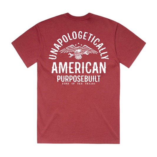 Purpose-Built Unapologetically America short-sleeve graphic tee, main product view