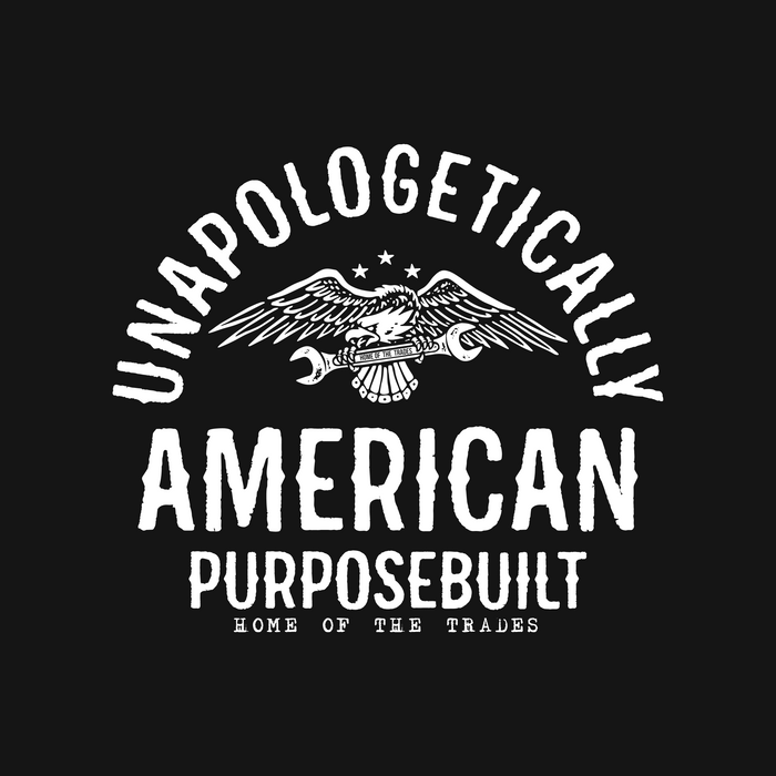 Purpose-Built Unapologetically America graphic print detail