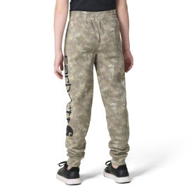 Carhartt youth boys faded camo fleece sweatpant, alternate product view