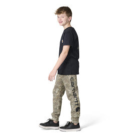 Youth Boy's Fleece Faded Camo Logo SweatPant - Faded Camo