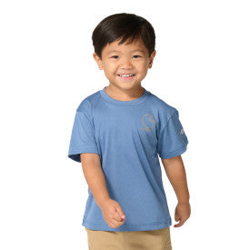 Carhartt youth boys Force Sun Defender short-sleeve heather t-shirt in blue horizon heather