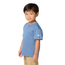 Youth Boys Force Sun Defender Short-Sleeve Heather T-Shirt - Blue Horizon Heather