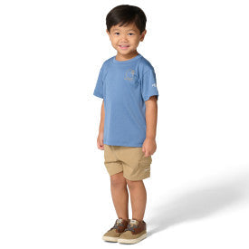 Youth Boys Force Sun Defender Short-Sleeve Heather T-Shirt - Blue Horizon Heather