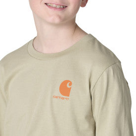 Youth Boys Long-Sleeve Skull T-Shirt - Elm