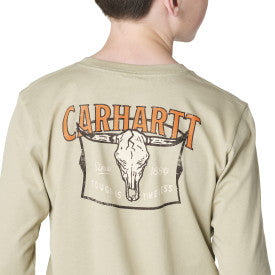 Youth Boys Long-Sleeve Skull T-Shirt - Elm