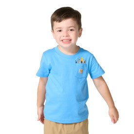 Carhartt youth boys short-sleeve tool pocket t-shirt in azure blue
