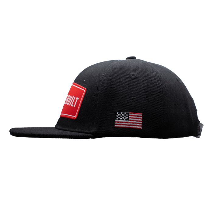 Purpose-Built youth Established hat in black, side view