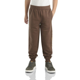 Carhartt youth fleece logo sweatpant in chestnut, additional product image