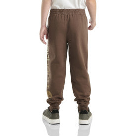 Carhartt youth fleece logo sweatpant in chestnut, further product image