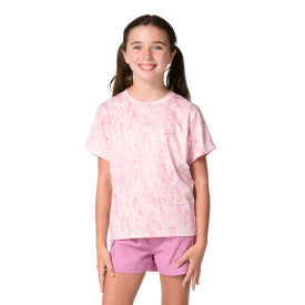 Carhartt youth girls Force Sun Defender short-sleeve t-shirt in lilac snow