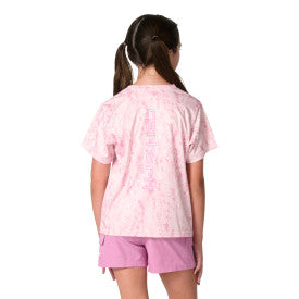 Carhartt youth girls Force Sun Defender t-shirt in lilac snow, additional product view