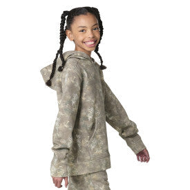 Carhartt youth girls faded camo logo sweatshirt, additional product view