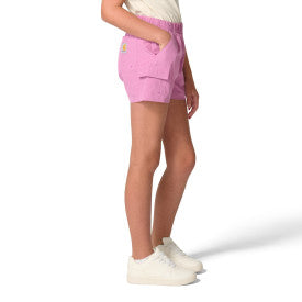 Carhartt youth girls Rugged Flex woven cargo short in bodacious heather