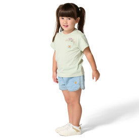 Youth Girls Short-Sleeve Garden Pocket T-Shirt - Sea Foam