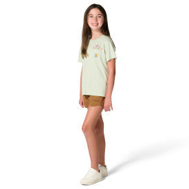 Youth Girls Short-Sleeve Garden Pocket T-Shirt - Sea Foam