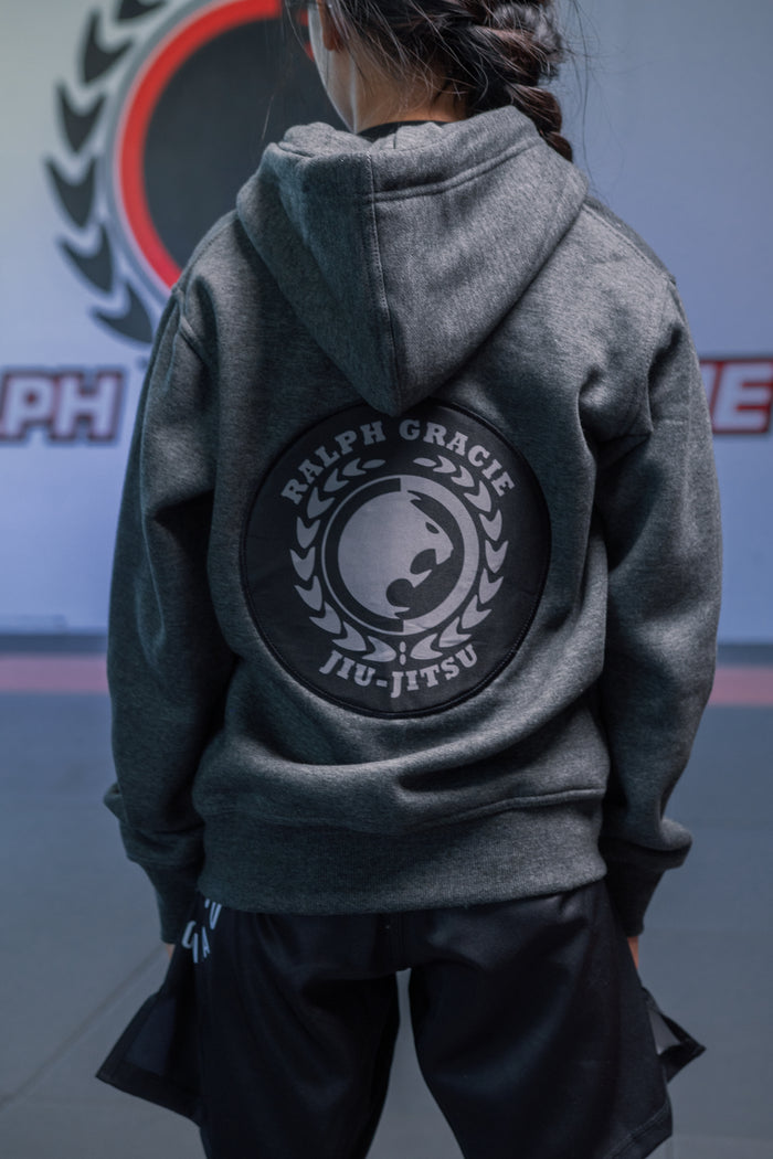 Youth Grey Zip-Up Hoodie