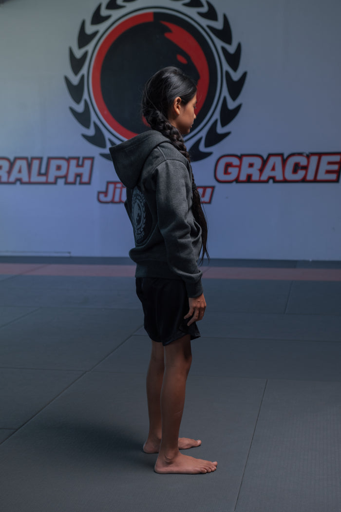 Youth Grey Zip-Up Hoodie