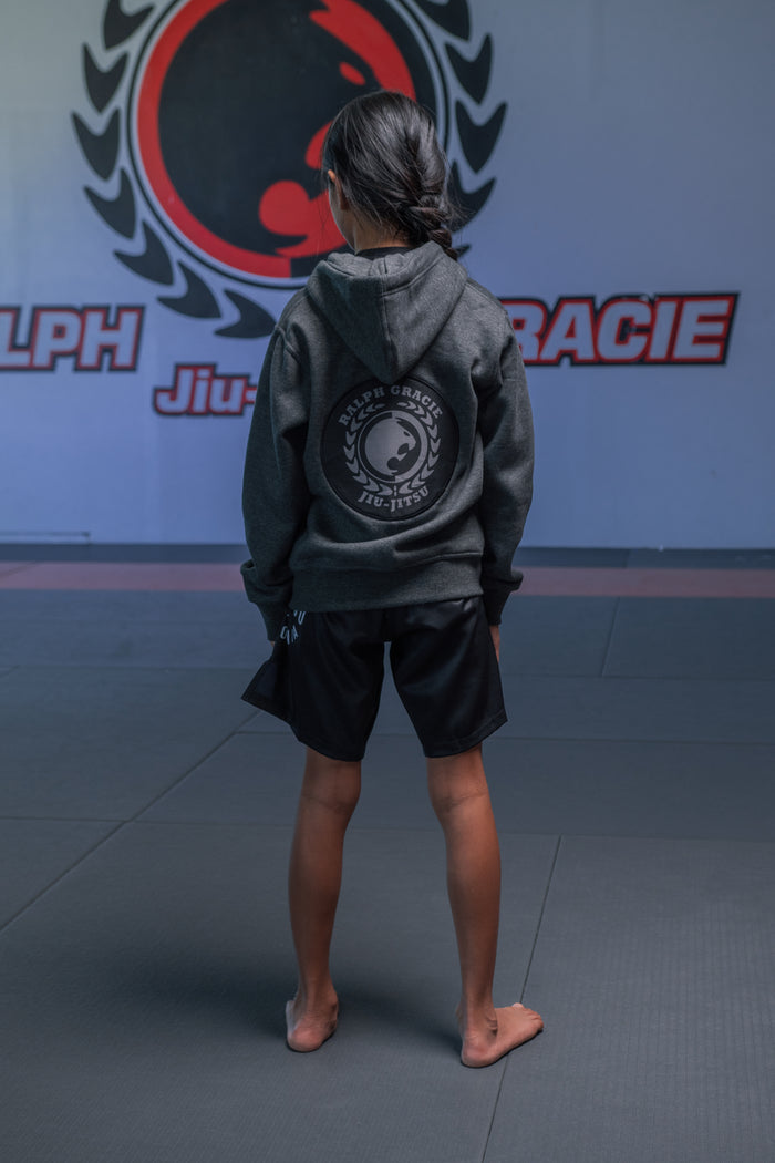 Youth Grey Zip-Up Hoodie