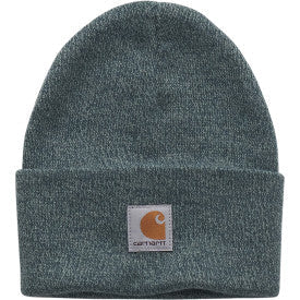 Carhartt youth knit beanie in marled patina and atlantic deep