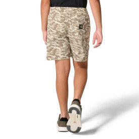 Carhartt youth Rugged Flex camo work short in brown camo, alternate product view