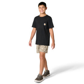 Youth Rugged Flex Camo Work Short - Brown Camo