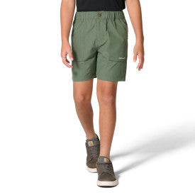 Carhartt youth Rugged Flex heather short in laurel wreath heather