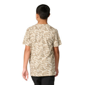 Youth Short-Sleeve Camo Pocket T-Shirt - Brown Camo