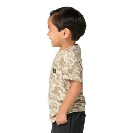Youth Short-Sleeve Camo Pocket T-Shirt - Brown Camo