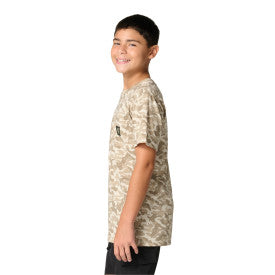 Youth Short-Sleeve Camo Pocket T-Shirt - Brown Camo