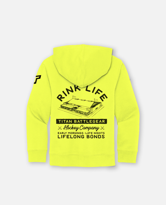 YTH Rink Life Rink Hoodie - Neon Yellow