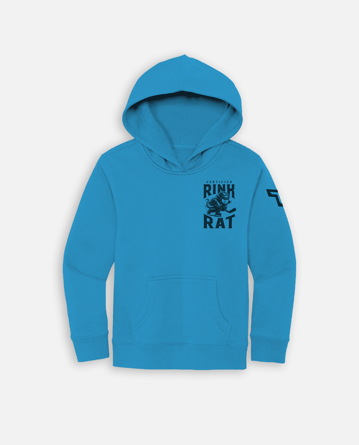 YTH RINK RAT HOODIE - NEON BLUE
