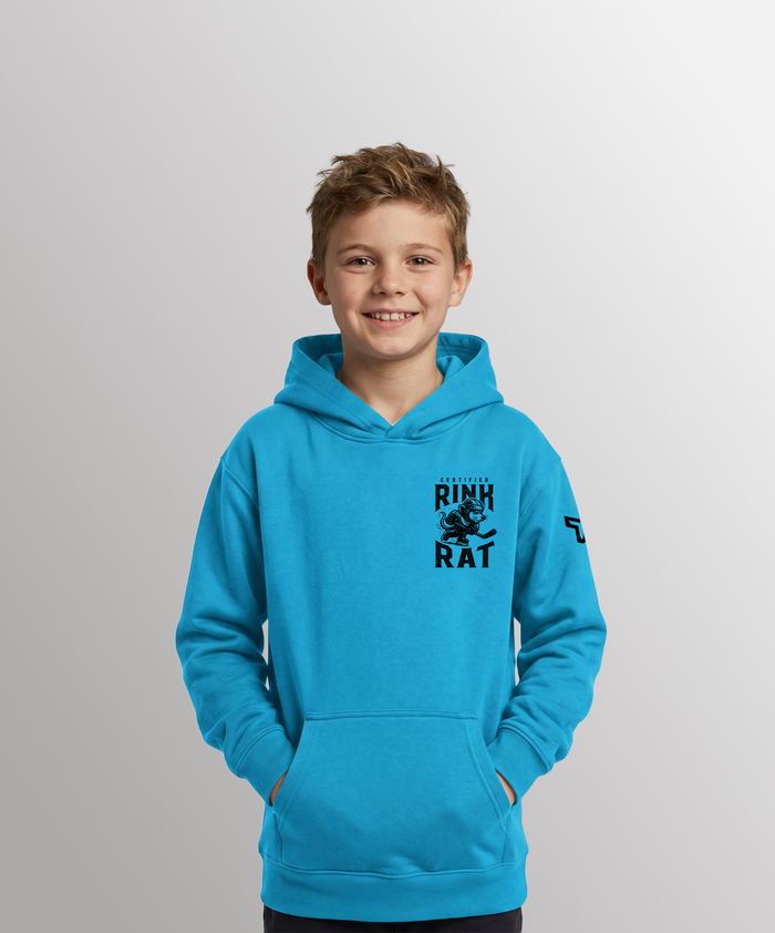 YTH RINK RAT HOODIE - NEON BLUE