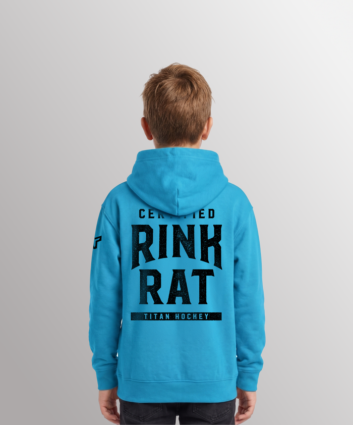 YTH RINK RAT HOODIE - NEON BLUE