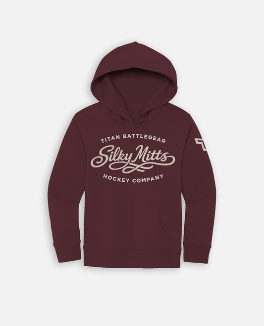 YTH SILKY MITTS HOODIE - MAROON