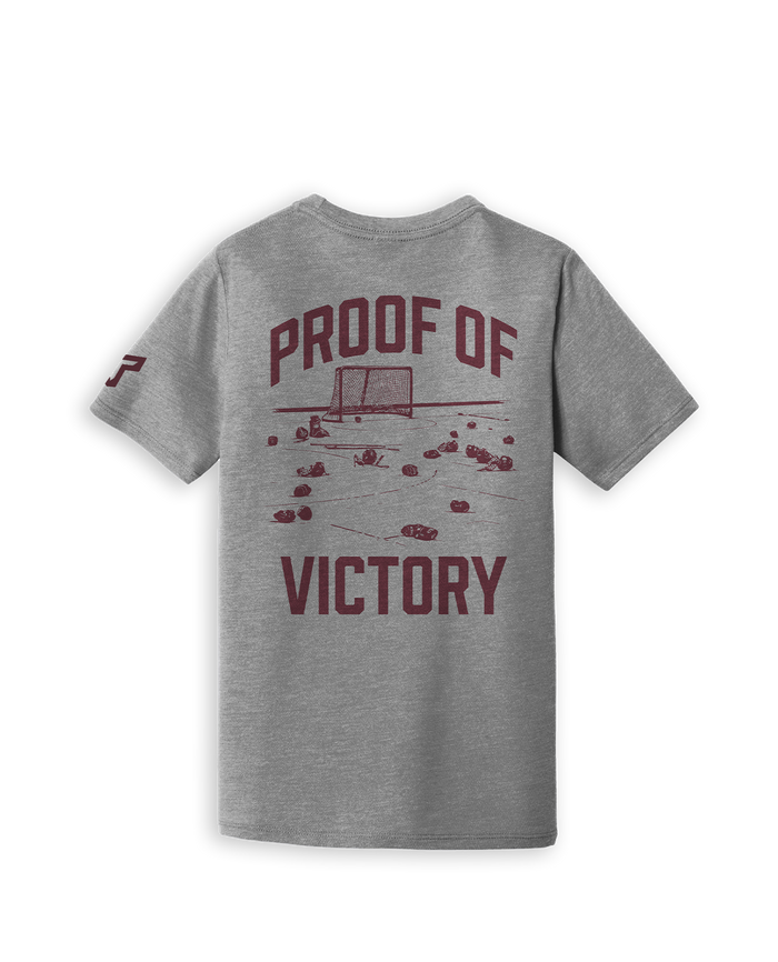 YTH VICTORY TEE - HEATHER GRAY