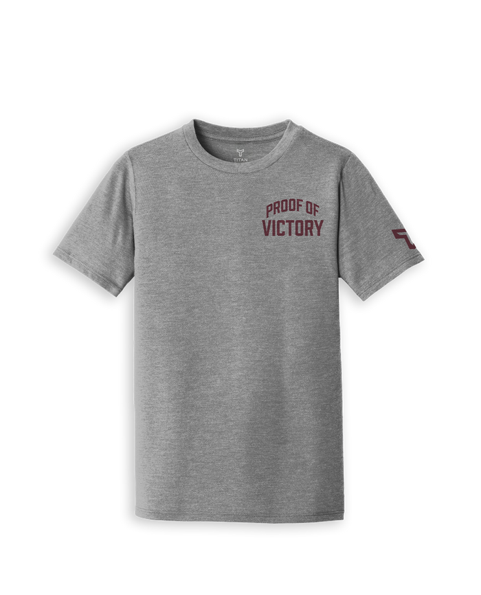 YTH VICTORY TEE - HEATHER GRAY