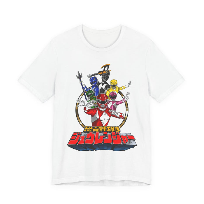 Zyuranger Team Tee Super Sentai T Shirt Custom Graphic Art Cosplay Shirts Rangers Retro Vintage 90s