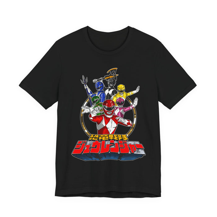 Zyuranger Team Tee Super Sentai T Shirt Custom Graphic Art Cosplay Shirts Rangers Retro Vintage 90s