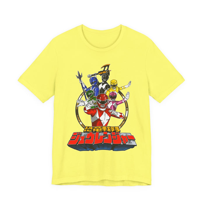 Zyuranger Team Tee Super Sentai T Shirt Custom Graphic Art Cosplay Shirts Rangers Retro Vintage 90s