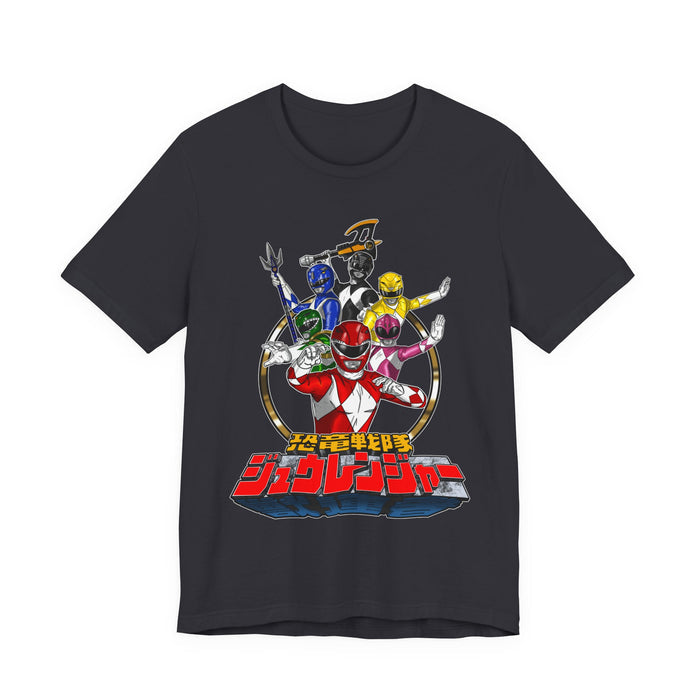 Zyuranger Team Tee Super Sentai T Shirt Custom Graphic Art Cosplay Shirts Rangers Retro Vintage 90s