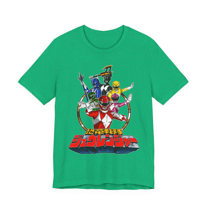 Zyuranger Team Tee Super Sentai T Shirt Custom Graphic Art Cosplay Shirts Rangers Retro Vintage 90s