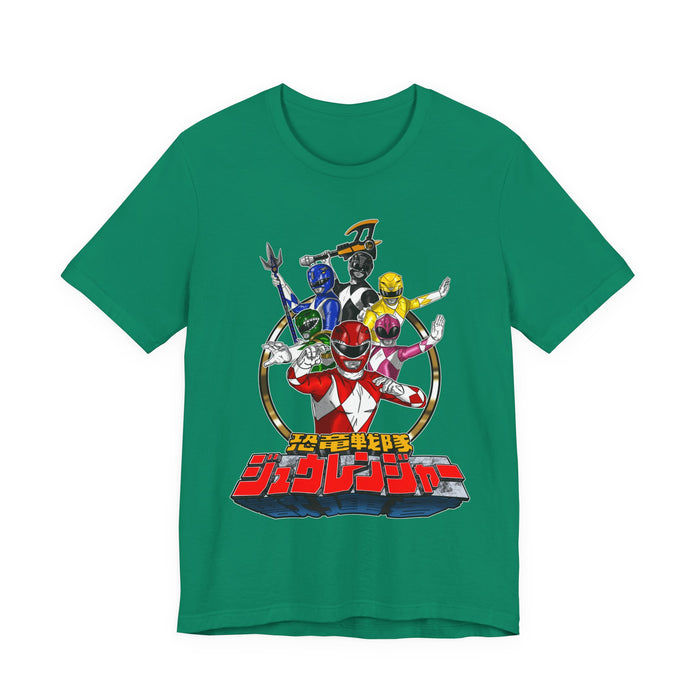 Zyuranger Team Tee Super Sentai T Shirt Custom Graphic Art Cosplay Shirts Rangers Retro Vintage 90s